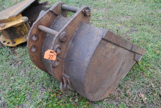 Homemade 28.5" Backhoe Bucket, fit John Deere 310A