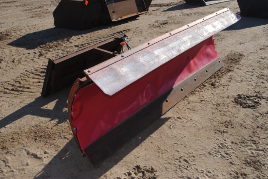 Western 7-1/2" Plow with Hydraulic Turn with skidloader universal mount