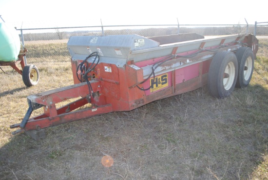 H&S 310 Manure Spreader, needs beater bar, 540 pto, poly floor, no jack