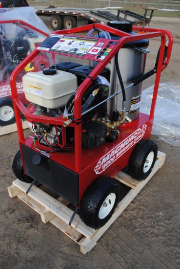 Magnum 4000 Series Pressure Washer, hot water, Electronic 15HP motor, 3.5 gpm @4,000psi