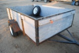 Homemade 5'x8' Trailer with sides, new wheels and rims, no title