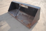 8.5' High Capacity Snow Bucket with weld-on cutting edge