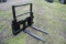 4' Forks with universal skidsteer mount