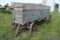 Horse-drawn wagon on steel