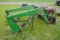 JD 148 loader w/Sherlock quick-tatch pallet forks, 6' manure bucket, 8' bucket