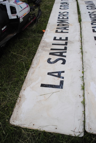3-Piece sign "LaSalle Farmers Grain"