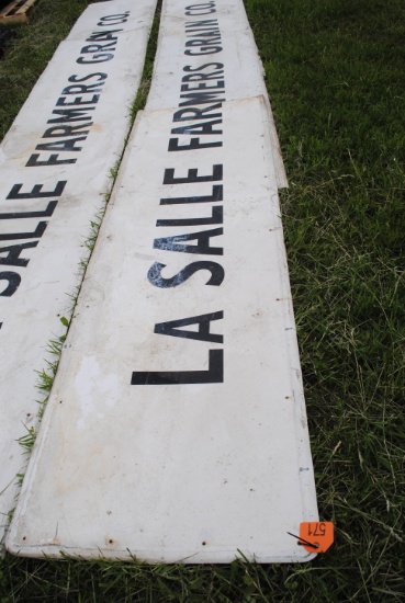 3-Piece sign "LaSalle Farmers Grain"