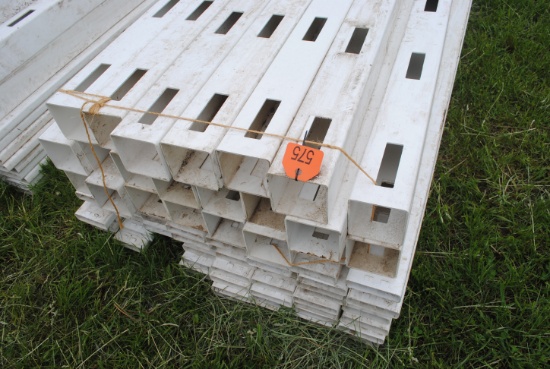 300' of new white vinyl 3-rail fence