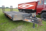 2001 Interstate Trailer Mod. 20DT 8.5 wide x 19'+5' Beaver, Pintle Hitch, elec. brakes, lights all w