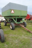 Dakon Gravity Box, extendable pole on Dakon running gear, 300 +/- bushel