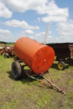 water barrel on cart