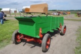 Green Wagon with Buckboard Seat