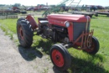 1956 Massey Ferguson 50 tractor, tank heater, has key, runs but will smoke, 5.50-16 fronts, 12.4-28