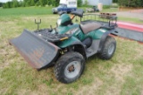 Polaris Explorer 400, 4x4 with Swisher plow & winch, hasn't ran in a few years, NO REGISTRATION