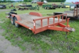 1999 Homemade Utility Trailer, Red, 15'Lx91