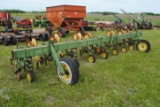 JD RM830 8-Row Cultivator with rolling shields, one shovel missing