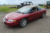 1997 Chrysler Sebring convertible, leather interior, automatic, 2.5L V6, driven in the lot, odometer