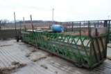 Homemade Feeder Wagon/Portable Feed Bunk measures 25' long by 4' wide by 42