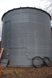 24' Wide 7-Ring Grain Bin, false floor, George A. Rolfes Grain Dryer Fan, 8