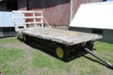 8'x17' Hay Rack on Allis Chalmers running gear with extendable pole