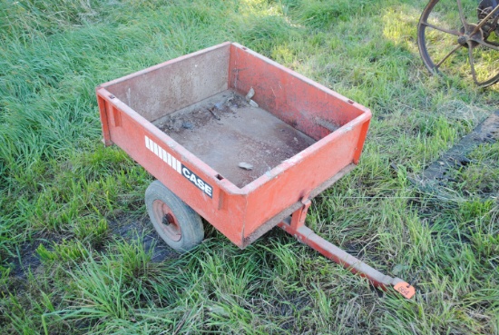 Case lawn cart with dump