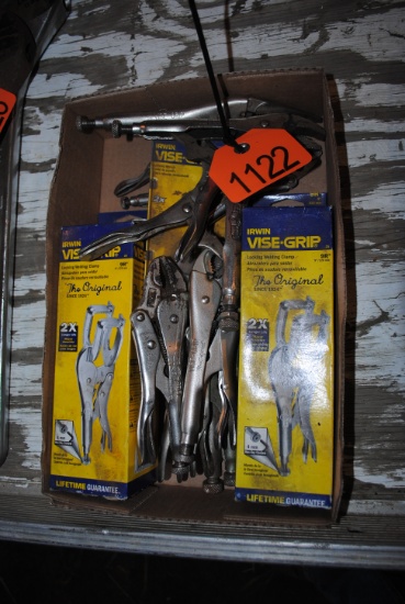 Flat of vise grips