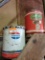 Collectible Standard Oil 5 gallon grease can and 5 gallon Farm-Oyl oil can