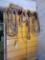 Assorted rope with hooks/pulleys, horse shoe, fence stretchers; boat/tractor seats, Bench with boat