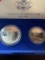 United States Liberty Coins 1986 commemorative set with 1 dollar and half dollar coins, Lot also inc