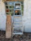 Metal step ladder, vintage wood feed shoot