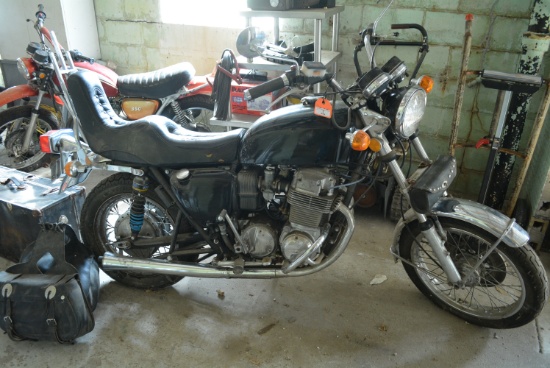 1974 Honda Motorcycle, 2-seater with high cushioned back rest for passenger,