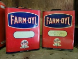 Collectible Farm-Oyl 2 gallon oil cans