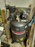 Sanborn commercial grade air compressor; 5hp 230v single phase 140psi; 40 gallon tank