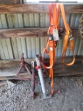 Load binders, jack stands, trailer jack and length for 3 point hitch