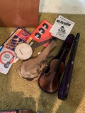 MayBell banjo and fiddle without strings or bow
