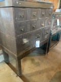 Vintage Library Bureau Solemakers metal file cabinet, approx. 34