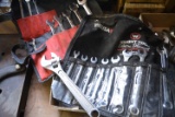 Open and box end wrenches; sets not complete; some metric; Wright, Pro Tools and others, Craftsman a