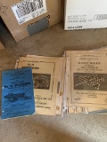 Vintage tractor and other implement manuals and advertising, Massey Harris, Massey Ferguson and othe