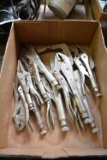 Vise Grip clamping pliers, various sizes