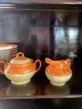 Czechoslovakian dish set of 12 with creamer and sugar