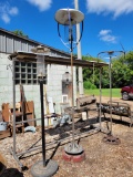 Homemade wood bird feeders and bird feeder station