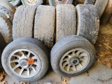 (6) used tires on plastic rims - (4) Ultra Motorsports and (2) Jeep