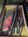 Assorted sizes of hand chisels and hand punches, up to 16