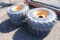 4 Skidloader Tires 12-16.5 on 8-bolt rims (sell 4x the money)