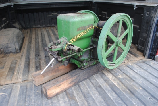 John Deere 1.5HP Hit & Miss Engine, no spark, Serial No. 264444