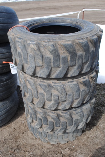 Set of 4 10-16.5 Bobcat brand skidloader tires (sell as set)
