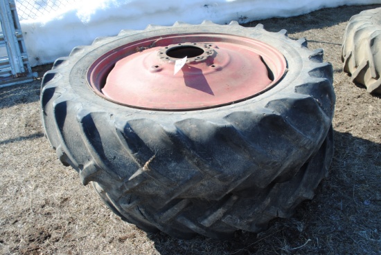 Pair of Goodyear 15.5-38 Duals, fit 560