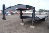 2006 Cash Gooseneck Trailer, 20'+5' beavertail, 102