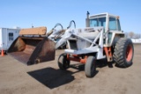 Case 1070 Tractor with cab & heat, with Great Bend 900 Hi-Master loader with 7' bucket, 3-point with