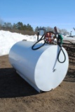 500-Gallon Fuel Barrel with Gas Boy pump, was used for dyed diesel